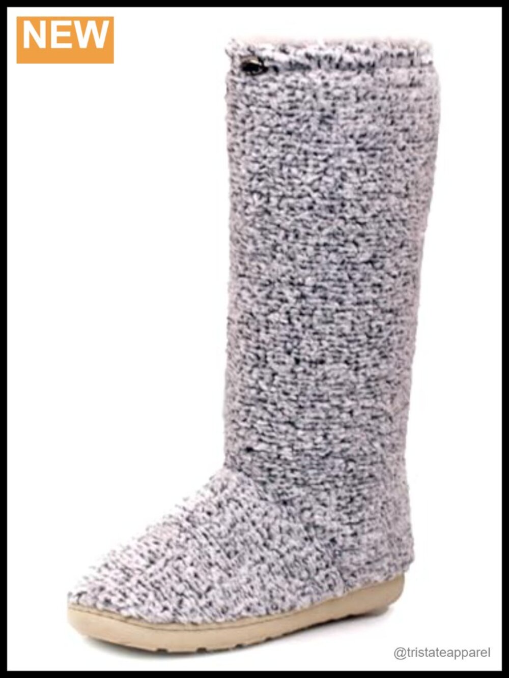 Women's Tall Fluffy Slipper Boots Faux Fur Lined Water Resistant